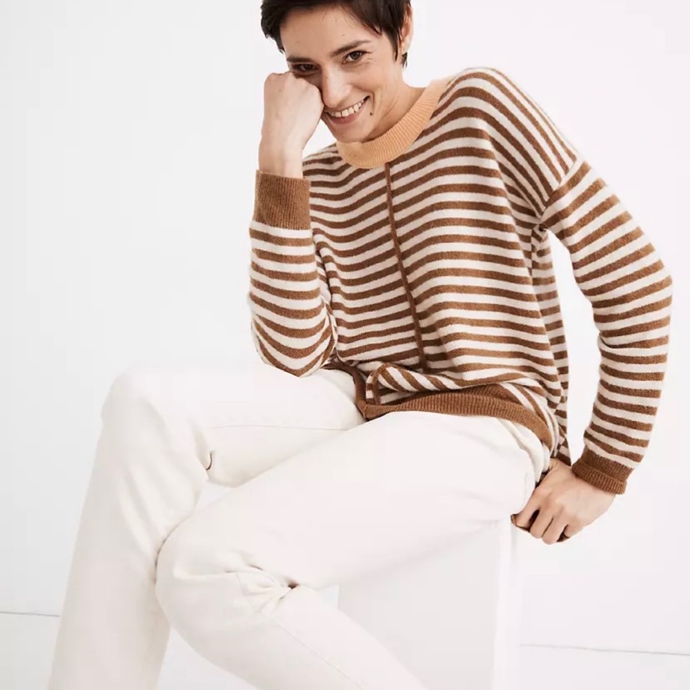 Madewell Stripped Pullover Sweater Size S